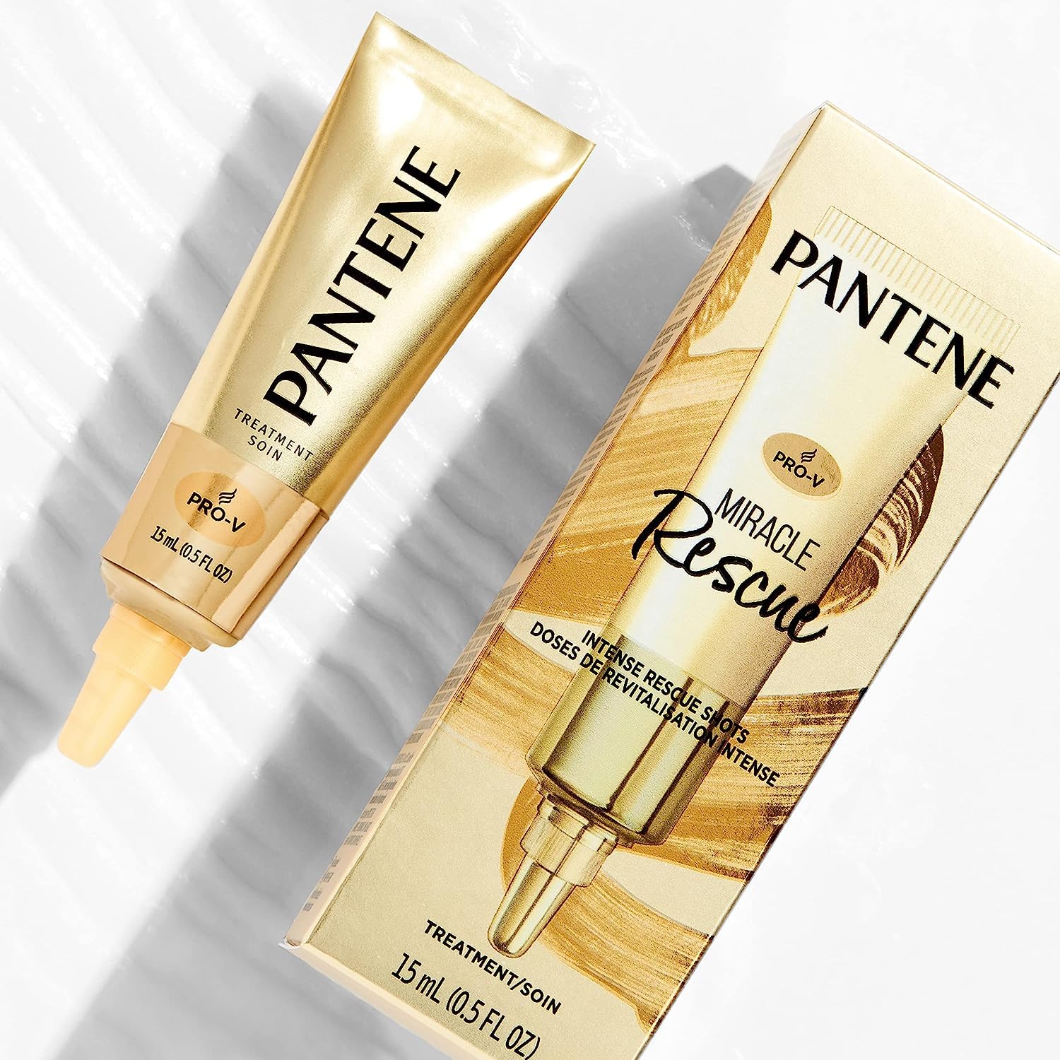 Pantene Repair & Protect Sérum-Traitement: appliqué sur cheveux abîmés pour nourrir en profondeur.