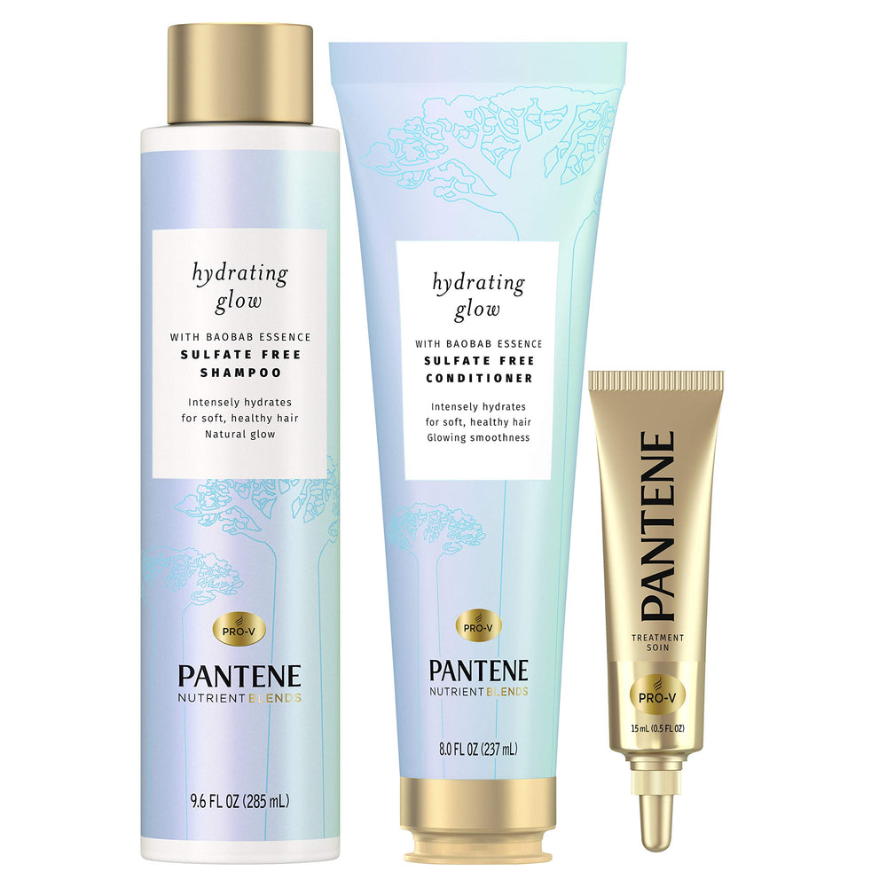 Pantene Shampoing Baobab Essence—hydratation nourrissante pour cheveux doux et brillants
