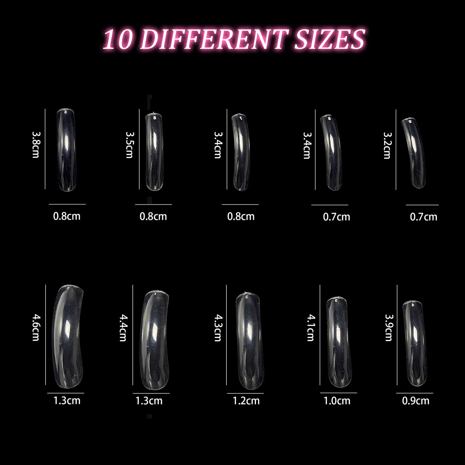 Panthra tips d’ongles carrés-courbes offrant une finition nette et durable.