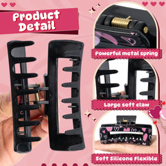 PANTIDE pince-cheveux rectangle bonbon, look ludique.