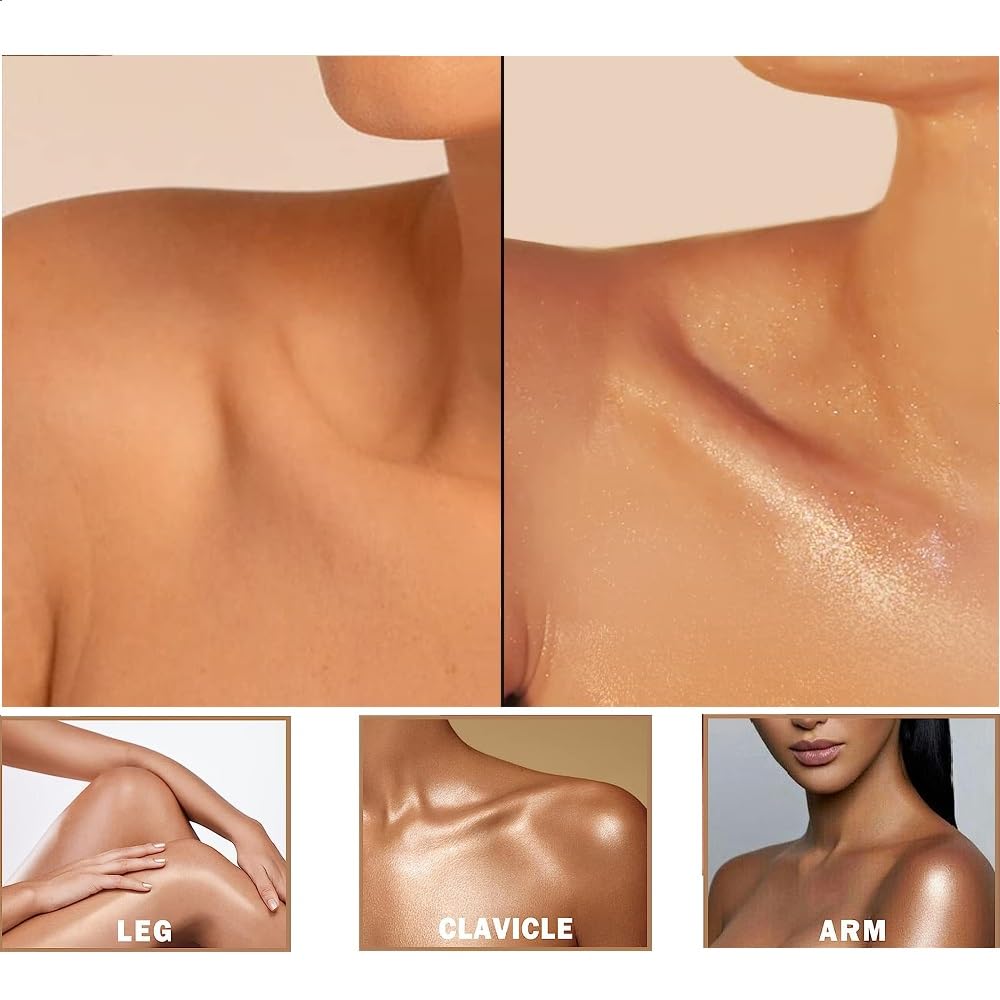 PAQIMAN poudre paillettes brillance décolleté et épaules