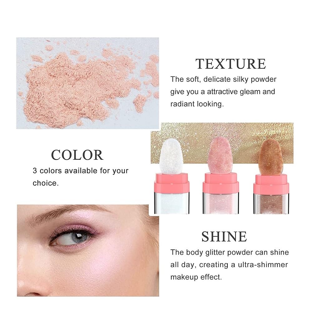 PAQIMAN poudre paillettes éclat jambes pour relief lumineux