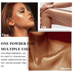 PAQIMAN poudre paillettes éclat visage pour un effet lumineux longue tenue