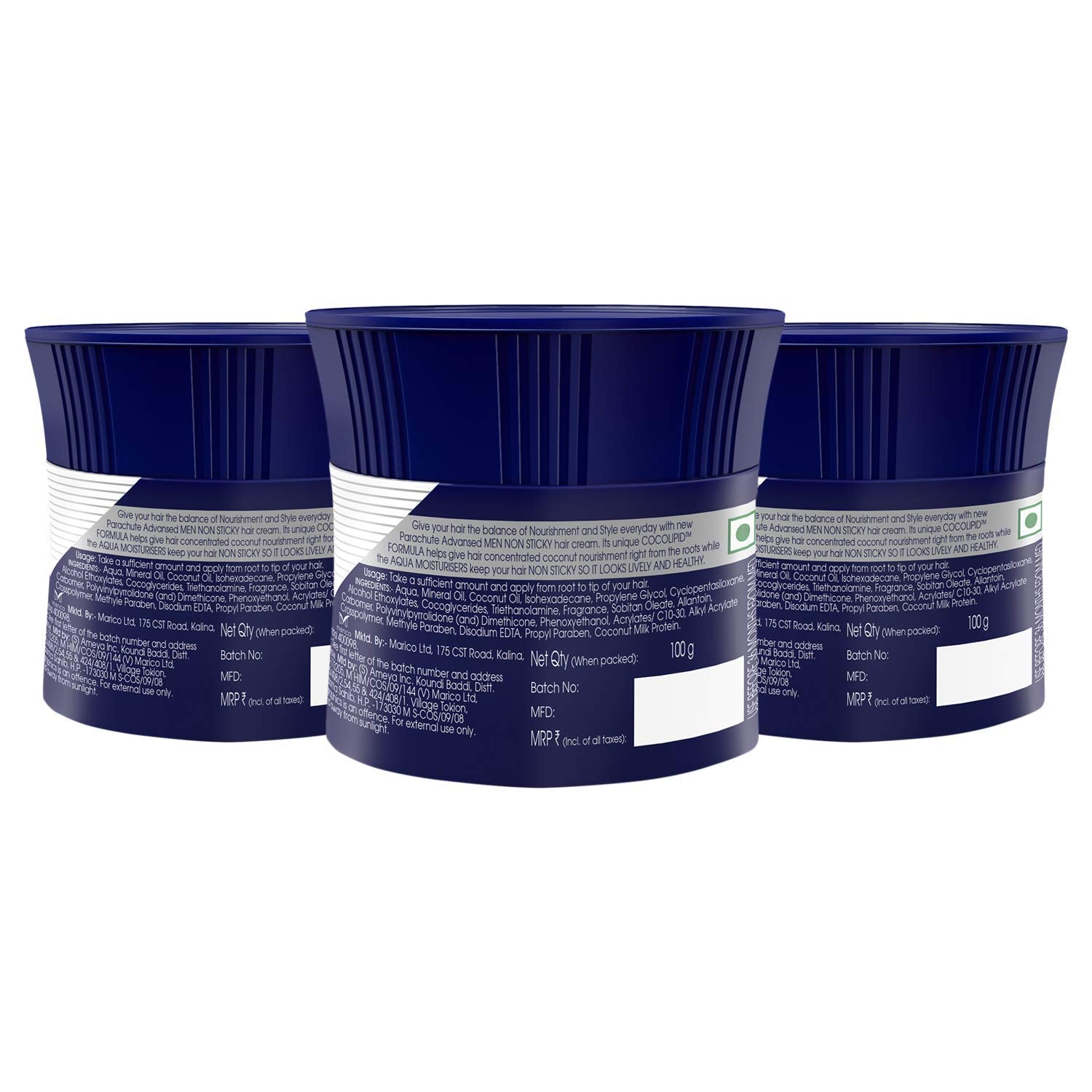 Parachute Advansed Crème cheveux homme non collante: coiffage durable sans résidu gras.
