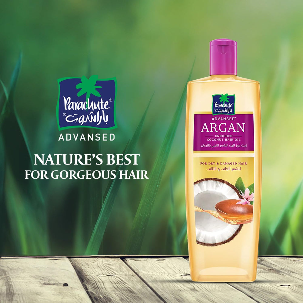 Parachute Advansed Argan Coco – application facile et massage du cuir chevelu.