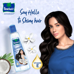 Massage du cuir chevelu avec l'huile capillaire nourrissante.