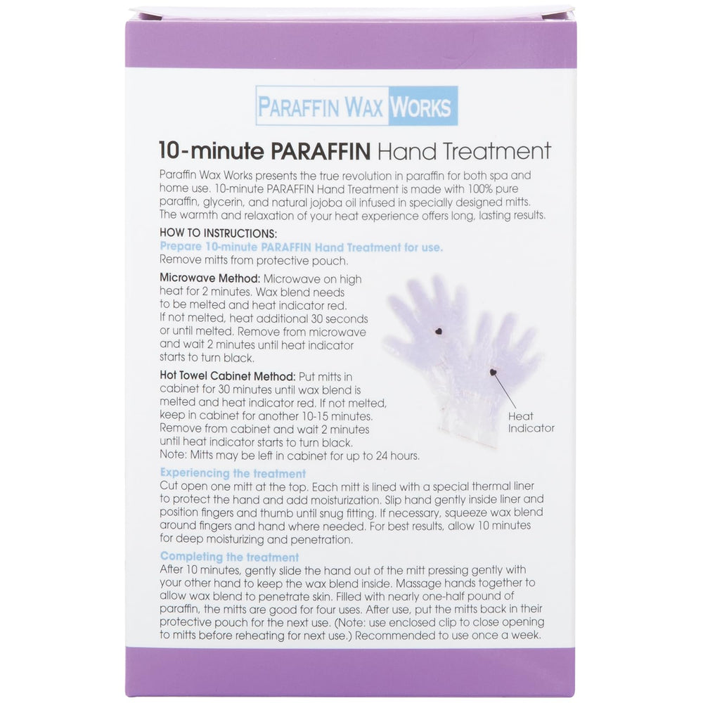 Paraffin Wax Works gants chauffage micro-ondes facilitent une utilisation rapide.