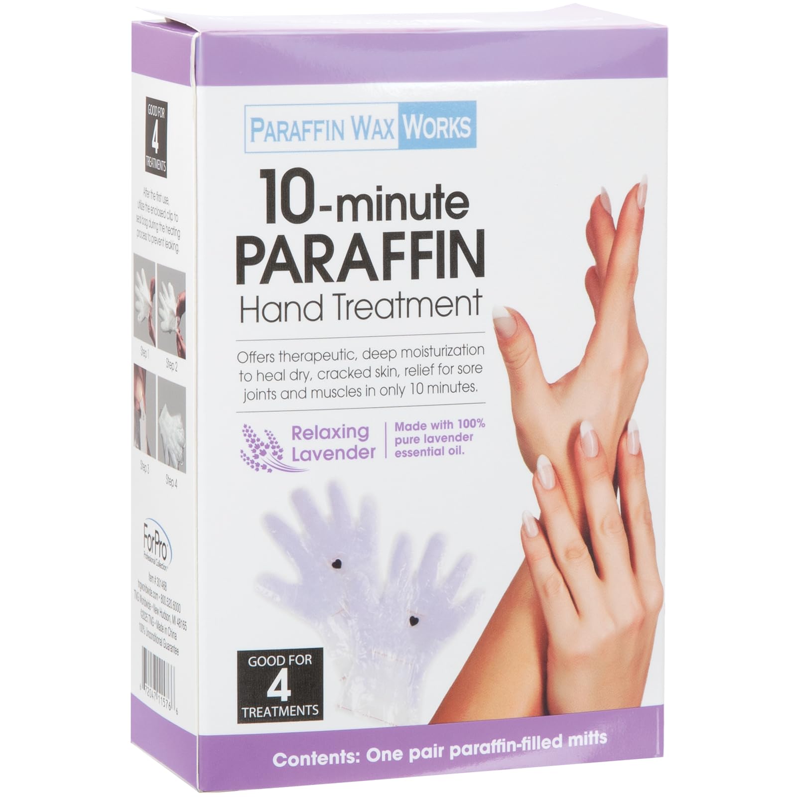 Paraffin Wax Works gants soin mains 10 minutes, hydratation rapide et douceur.