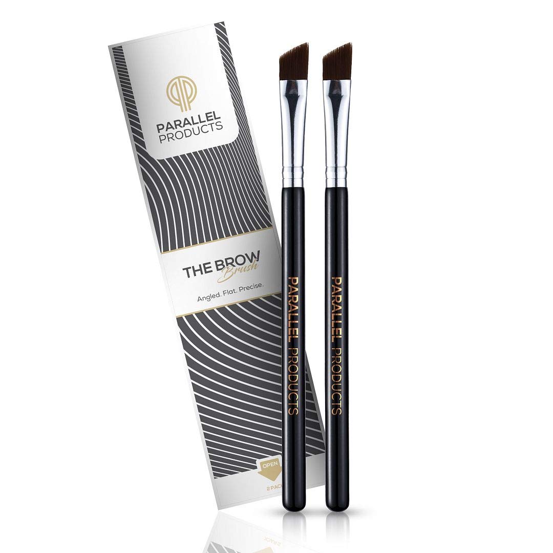 Brosse sourcils angulee PARALLEL PRODUCTS, précision en gros plan.