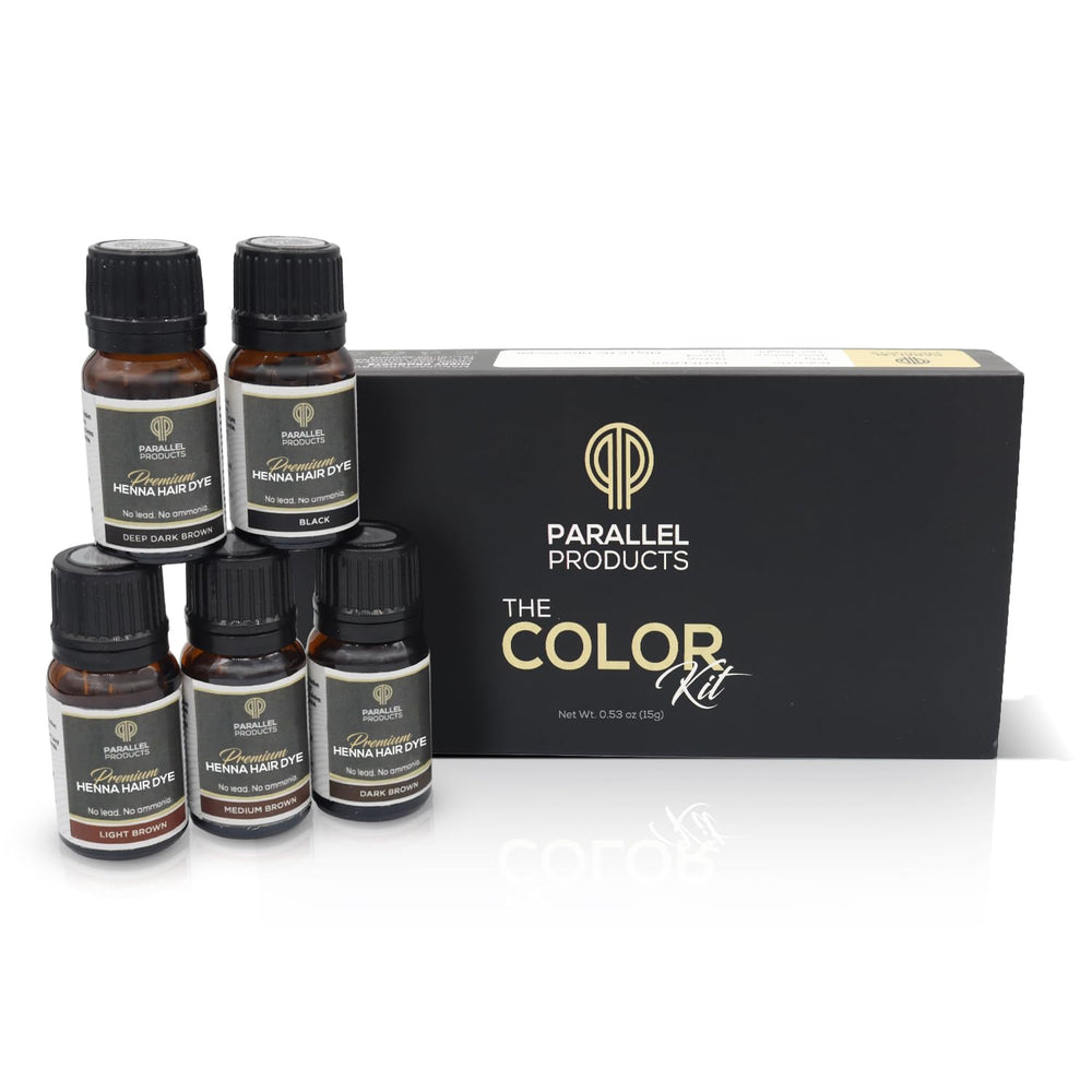 Parallel Products Henna Color Kit : bouteilles 3 g pour une couvrance précise des sourcils