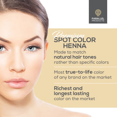 PARALLEL PRODUCTS henné brun foncé, résultat naturel et profond.
