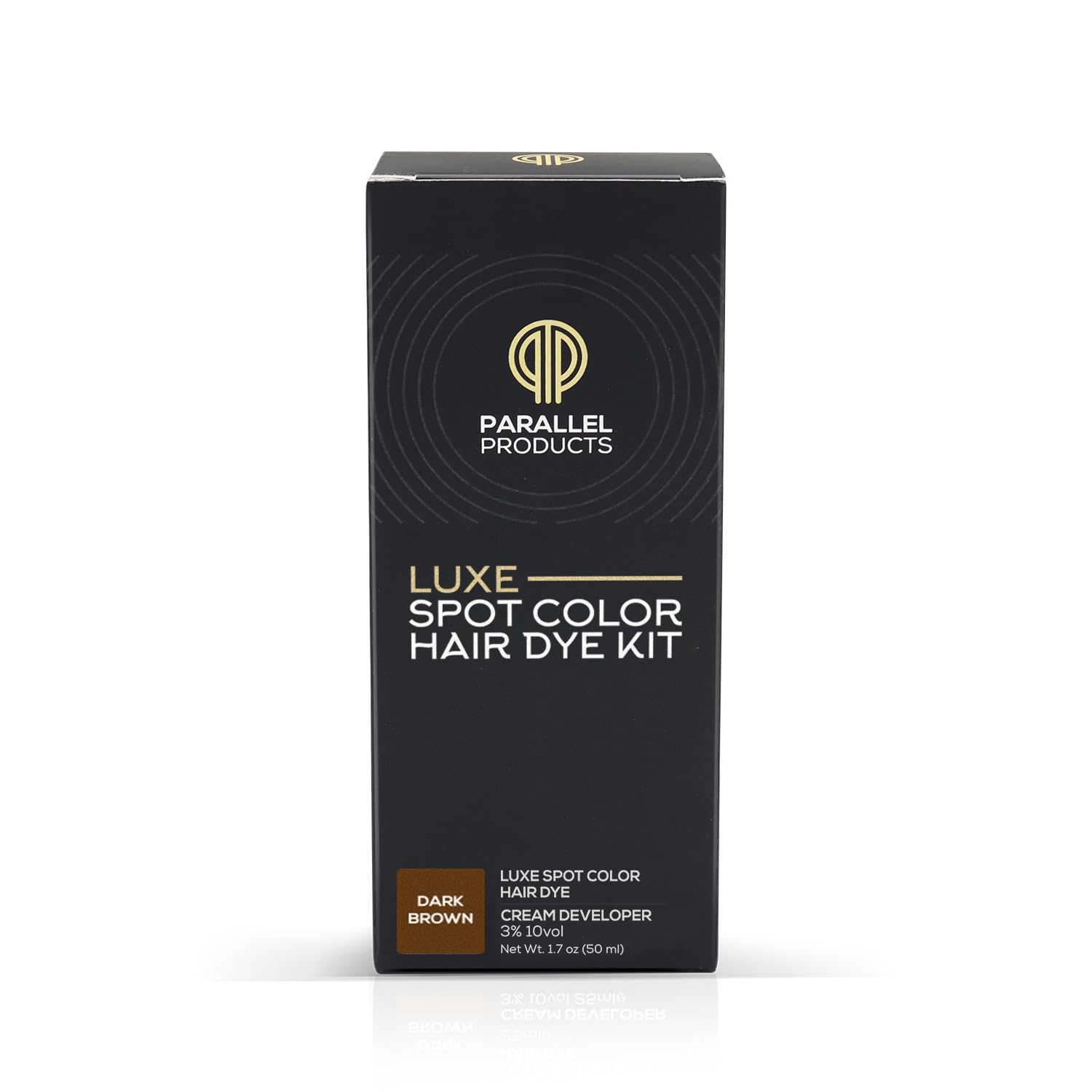 Parallel Produits Luxe Cheveux après coloration brun foncé: rendu naturel et couvrant.