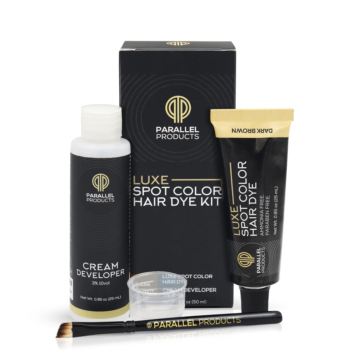 Parallel Products Luxe Color crème brun foncé étui: retouches discrètes facilitées.