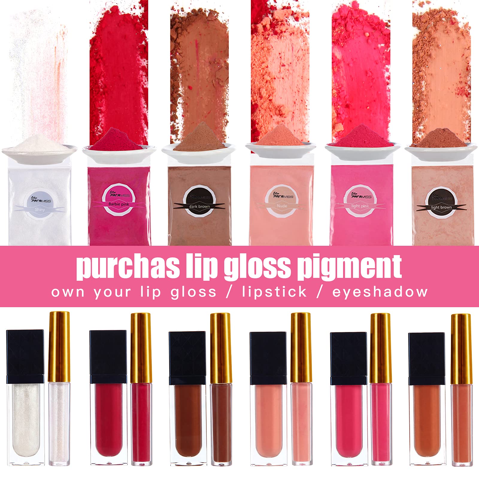 PARAMISS pigments gloss nude champagne pour teintes douces et veloutées