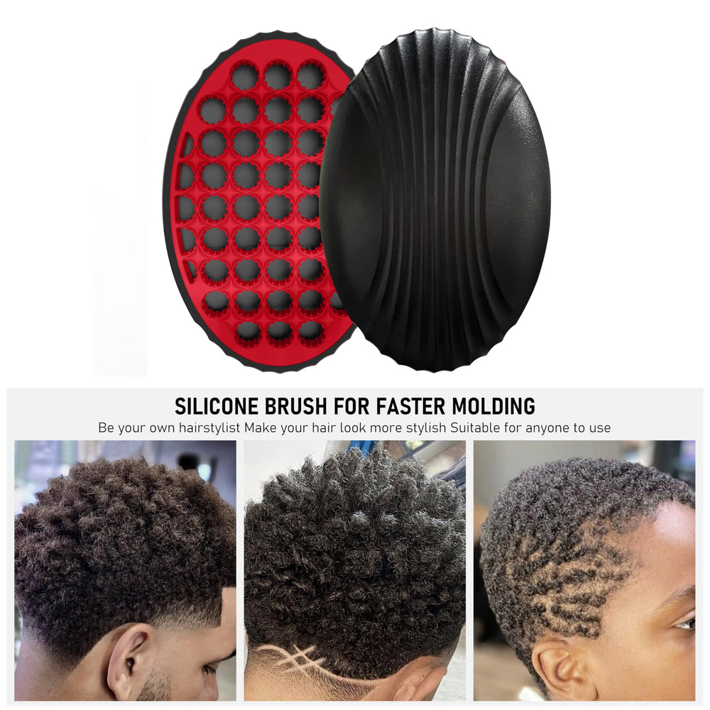 Brosse PARAO Double-face Twist, côté plat et bosses pour coiffer textures variées
