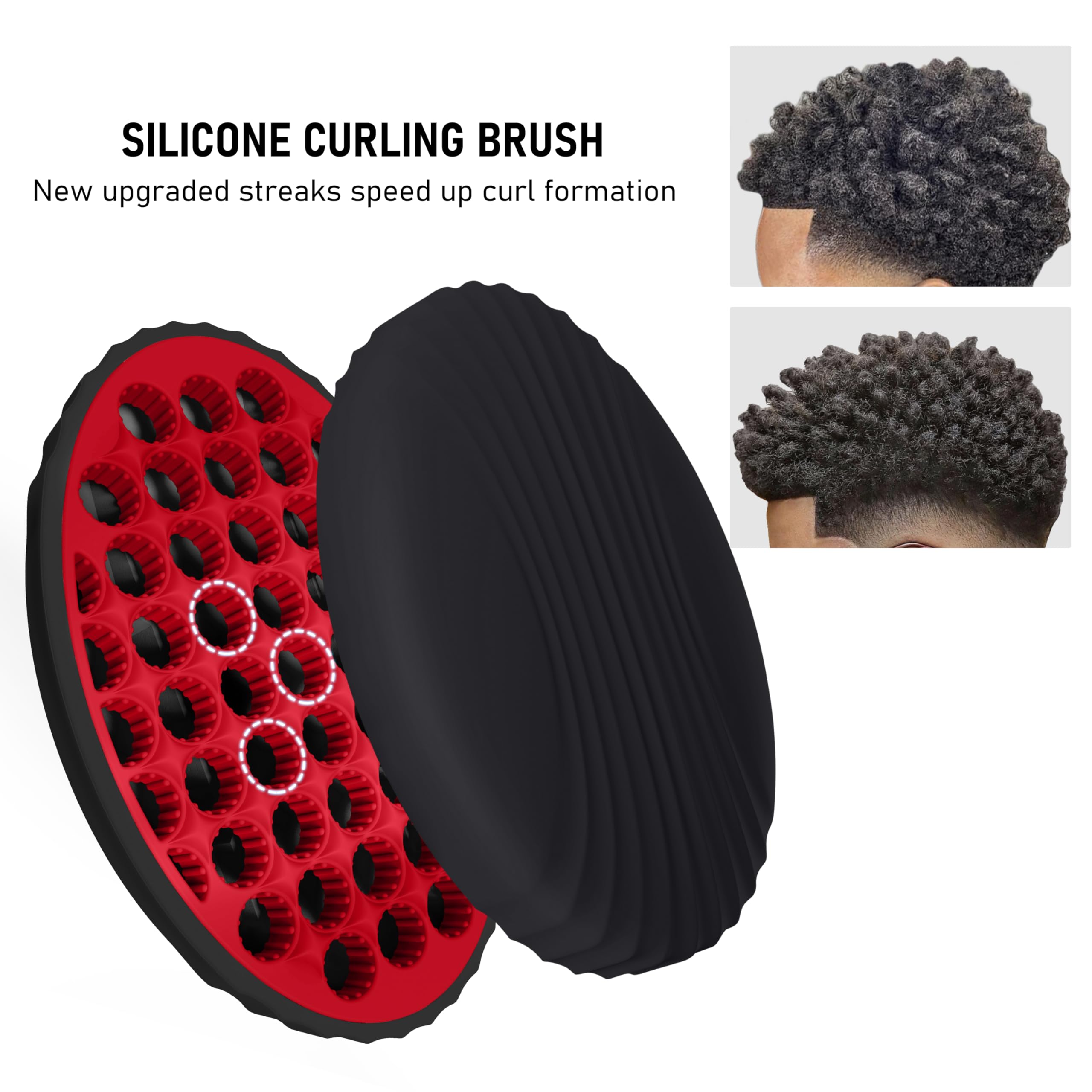Format portable PARAO brosse silicone, idéale pour voyage et domicile