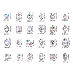 PARAOR cristaux Crystal AB, reflets irisés pour des ongles lumineux.
