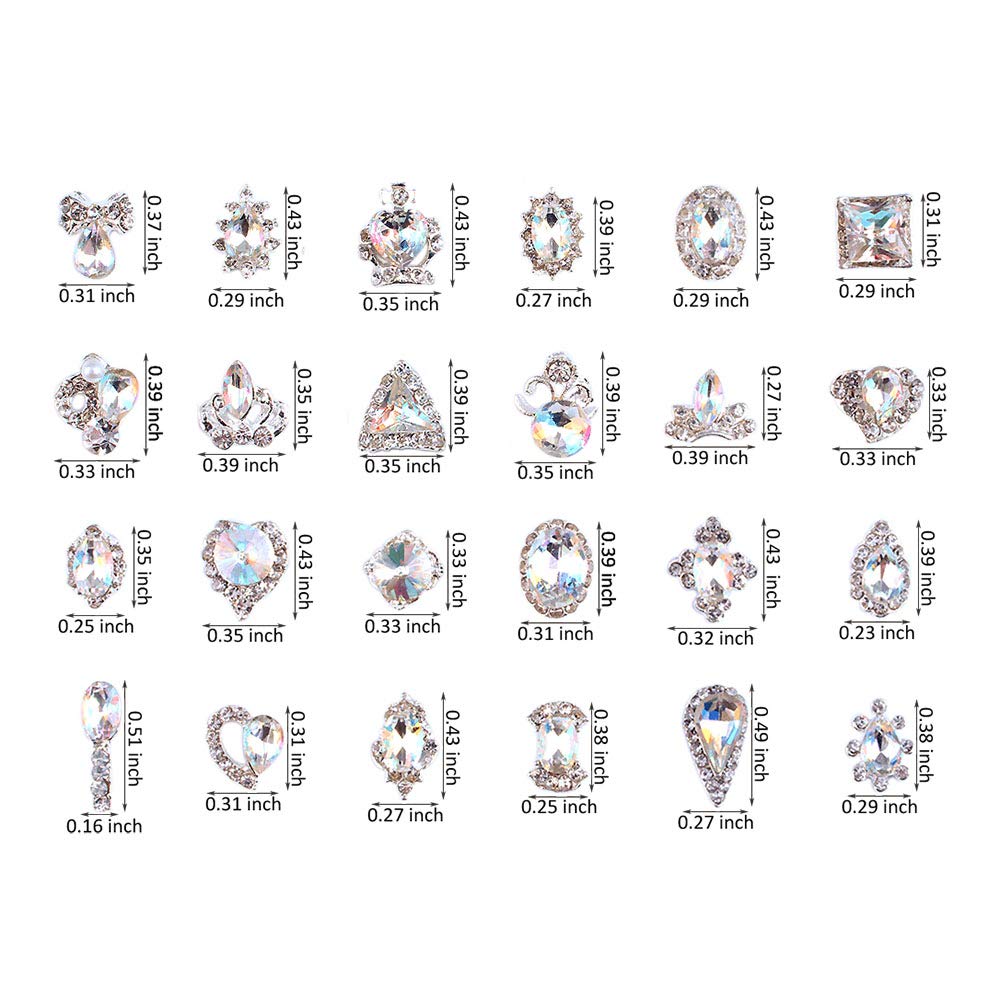 PARAOR gemmes métalliques brillantes, surfaces scintillantes pour DIY et bijoux.