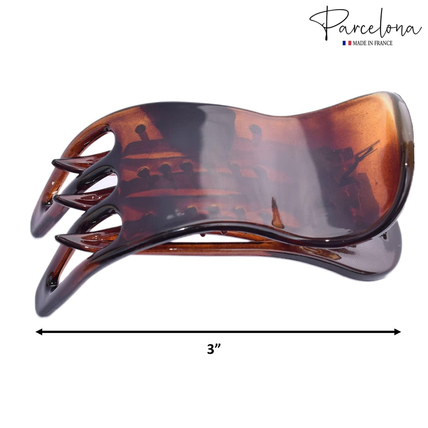 Parcelona Simply Bear Paw moyen 3 po – couleur tortue pour un look sophistiqué.