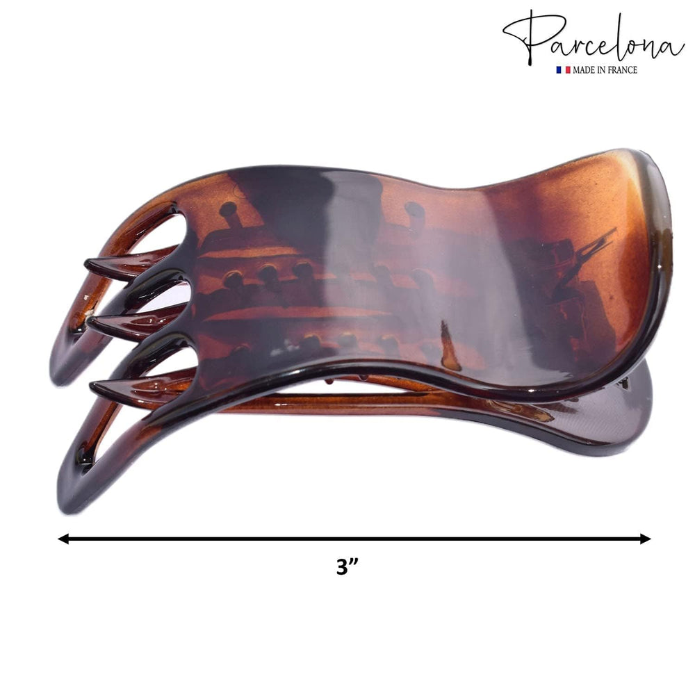 Parcelona Simply Bear Paw moyen 3 po – couleur tortue pour un look sophistiqué.