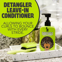Pardon My Fro Détangleur Sans Rinçage — cheveux boucles définies et souples.