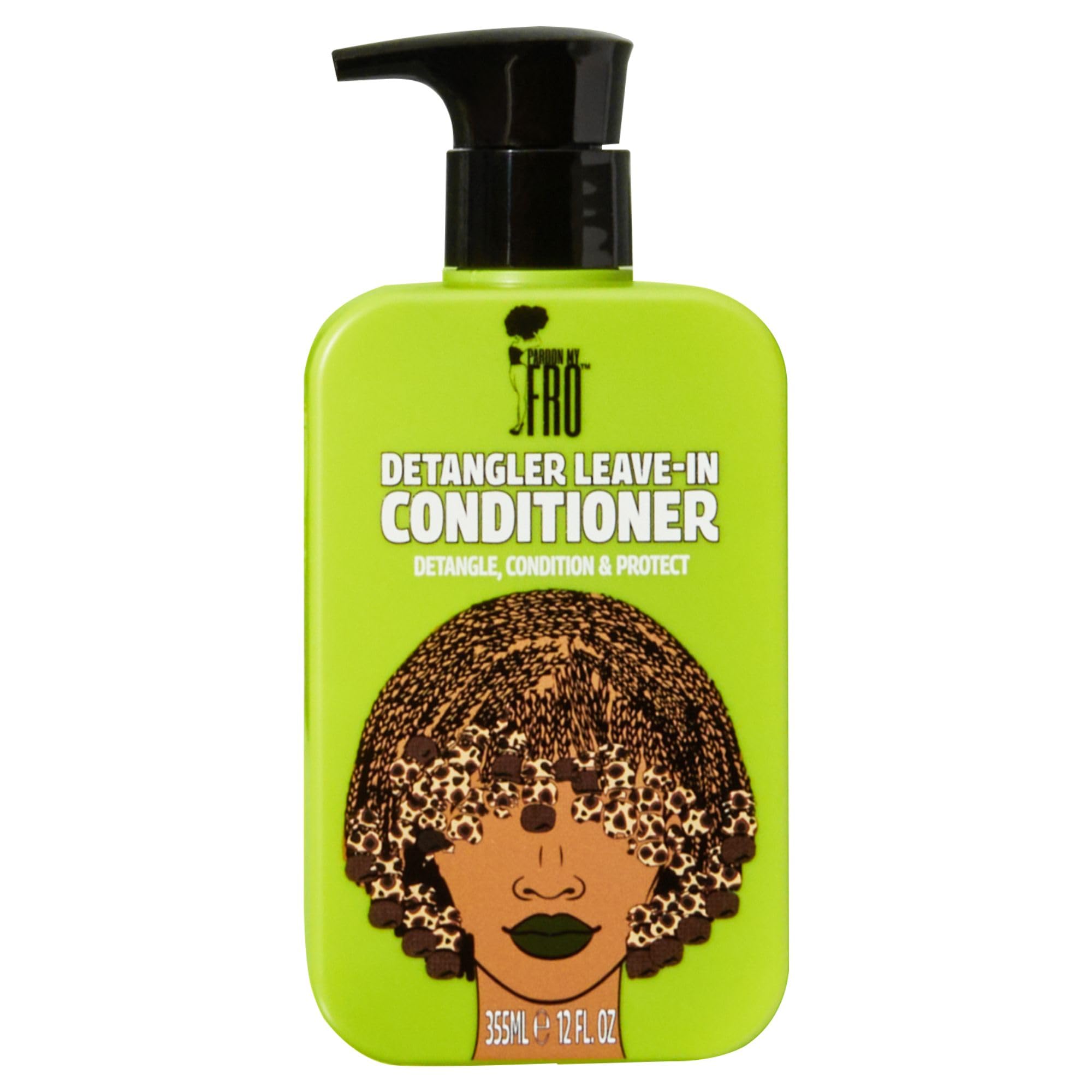Pardon My Fro Détangleur Sans Rinçage — cheveux nourris et brillants.