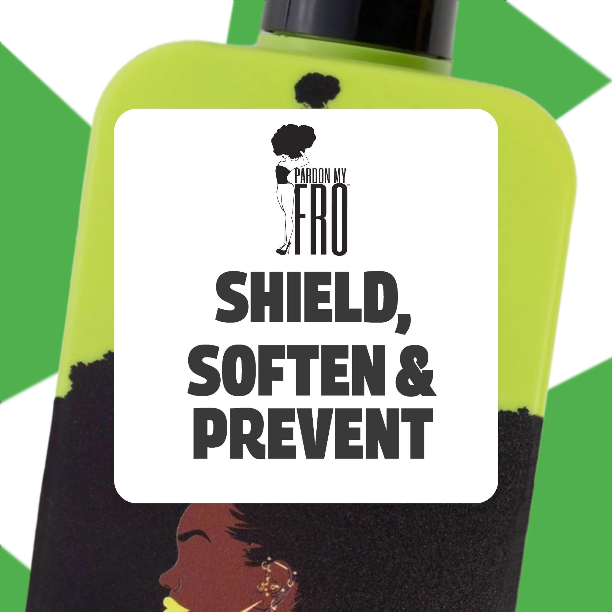 Pardon My Fro Format généreux 12oz pour une routine durable.