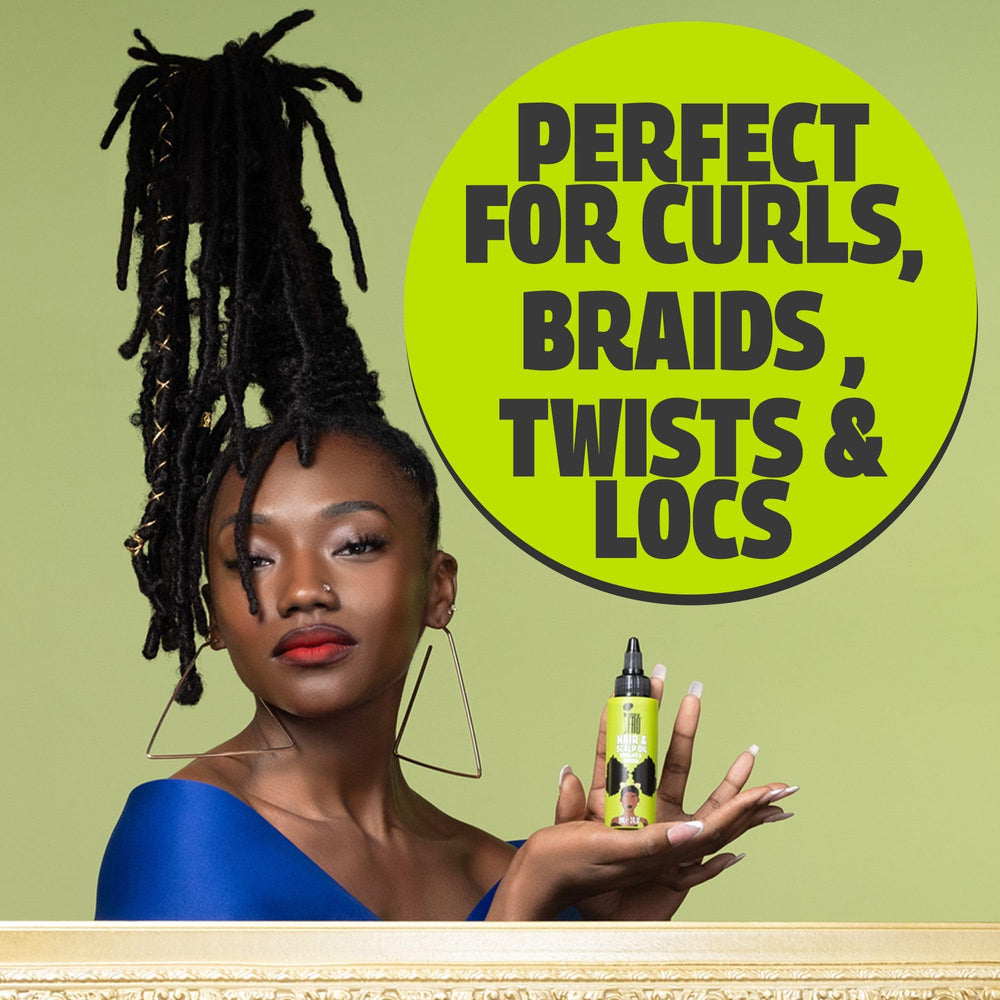 Pardon My Fro huile capillaire, texture lumineuse, nourrit sans alourdir les longueurs.