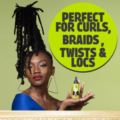 Pardon My Fro huile capillaire, texture lumineuse, nourrit sans alourdir les longueurs.
