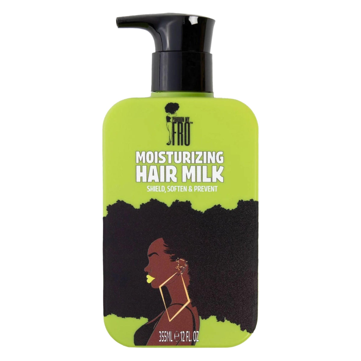 Pardon My Fro Hydratation des boucles sur la bouteille.