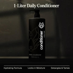 Parfum bourbon-tabac du conditionneur Black Wolf dégage une fragrance masculine.