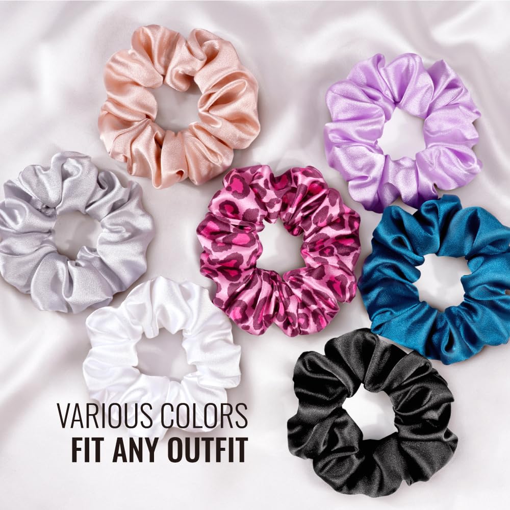 PARISBELLA chouchou satin noir cadeau élégant, présentoir prêt à offrir.