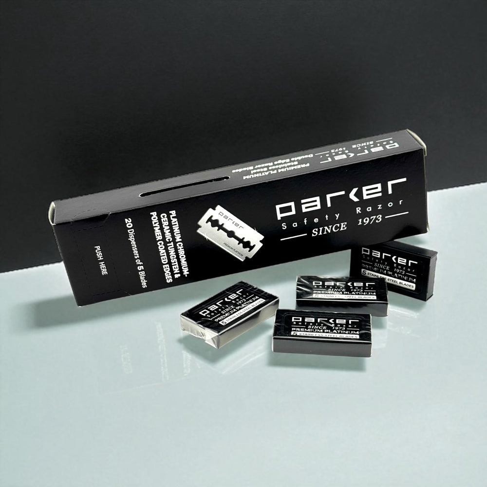 Rangement arrière pour les lames usées Parker dans l’emballage