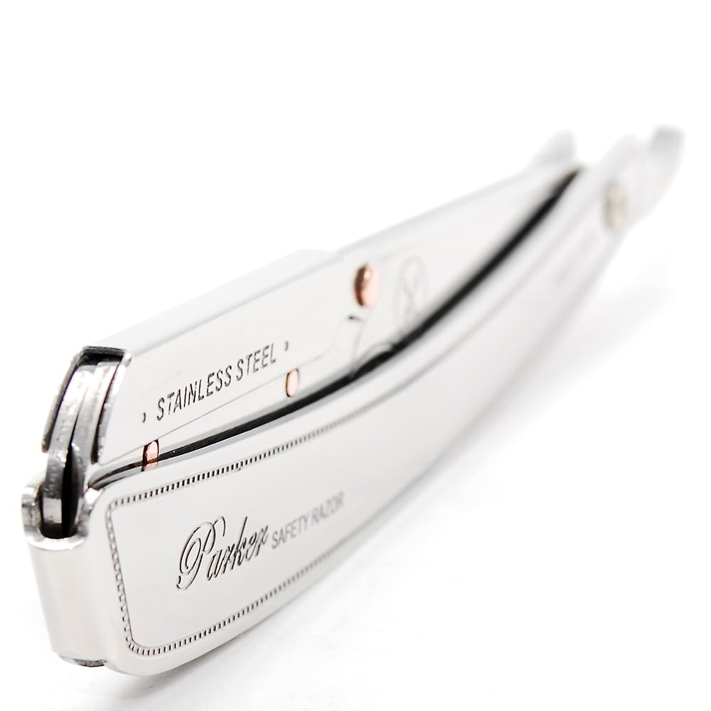 Parker SRX porte-lame à verrouillage, sécurité et contrôle pendant le rasage.