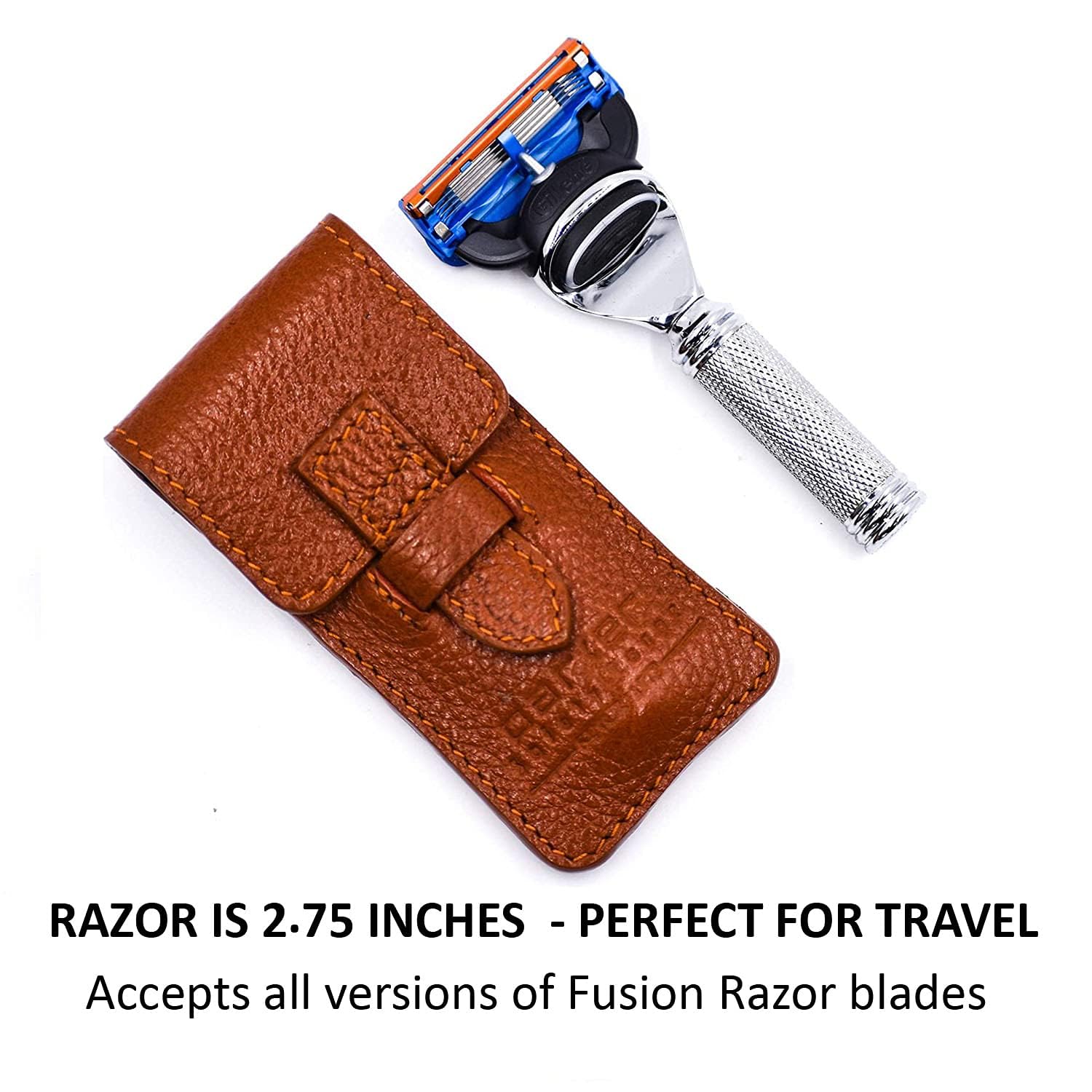 Rasoir Parker Travel Fusion dans un kit de voyage pratique
