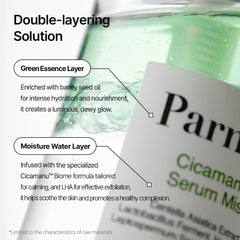 Parnell Cicamanu Serum Mist — flacon portable, idéal pour retouches en déplacement.