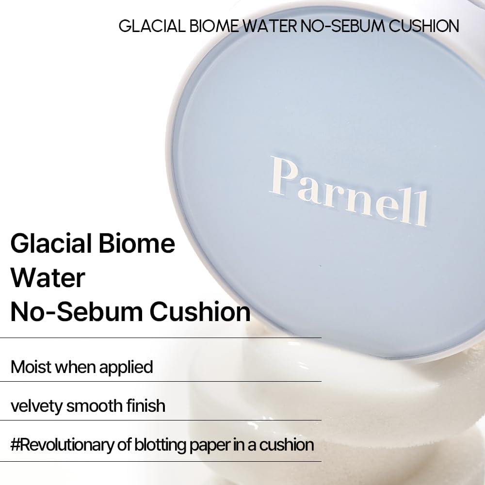 Parnell Glacial Biome Water coussin avec effet refroidissant pour une fraîcheur rapide