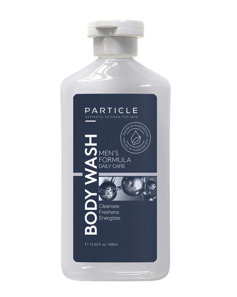 Particle Gel Douche Homme – Bouteille élégante pour une douche rafraîchissante et hydratante.