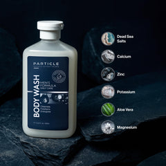 Particle Gel Douche Homme – Parfum citron et bois pour une sensation masculine durable.