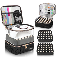 Partreko étui de rangement vernis 60 bouteilles pour manicure pratique.