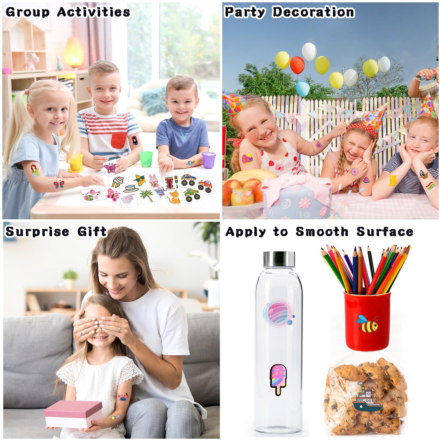 Tatouages Partywind enfants sécurité et propreté: option pratique pour les jeux
