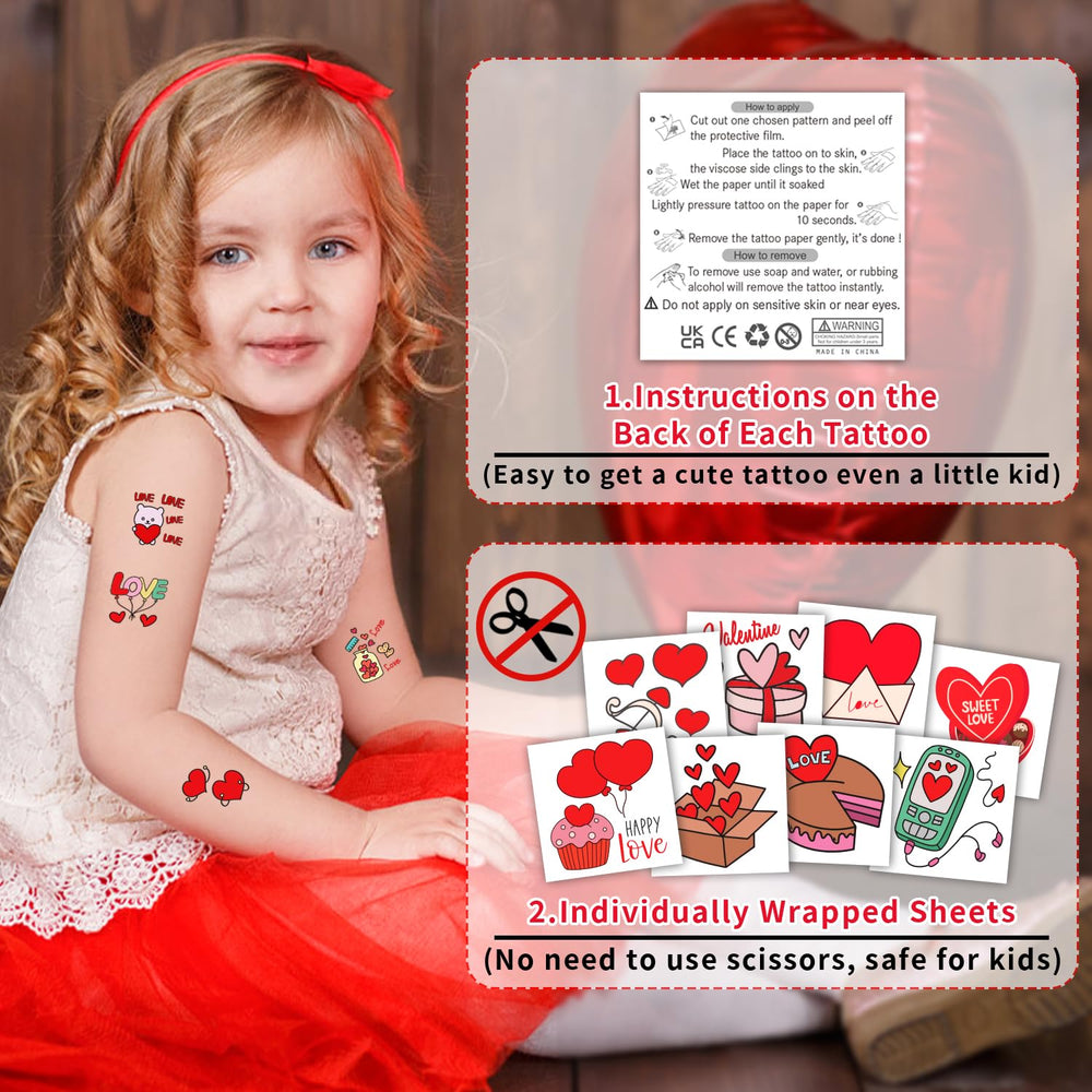 Tatouages Partywind pour enfants - fleurs colorées, idées pour activités