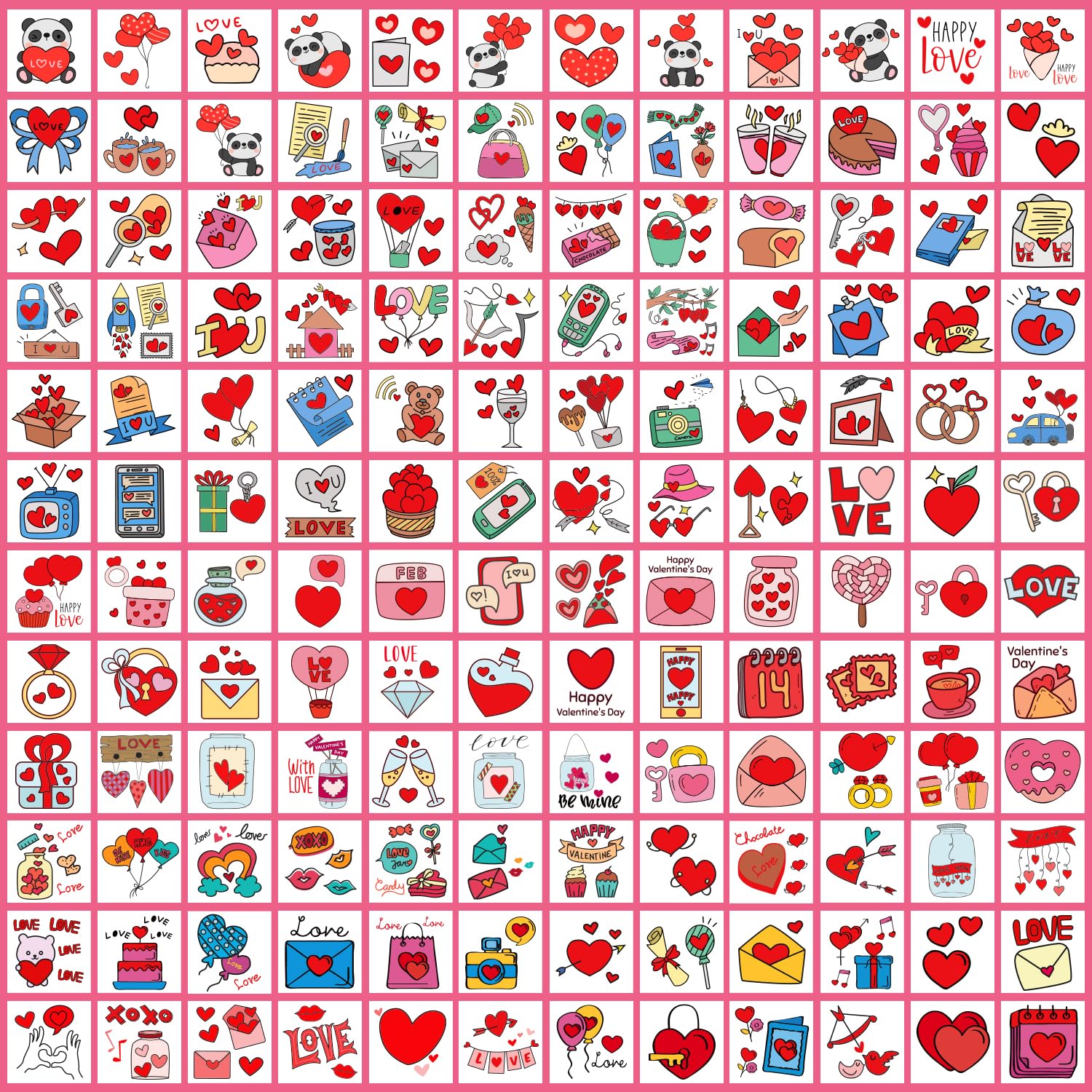 Tatouages Partywind pour enfants - rose délicate et durable pour jour spécial