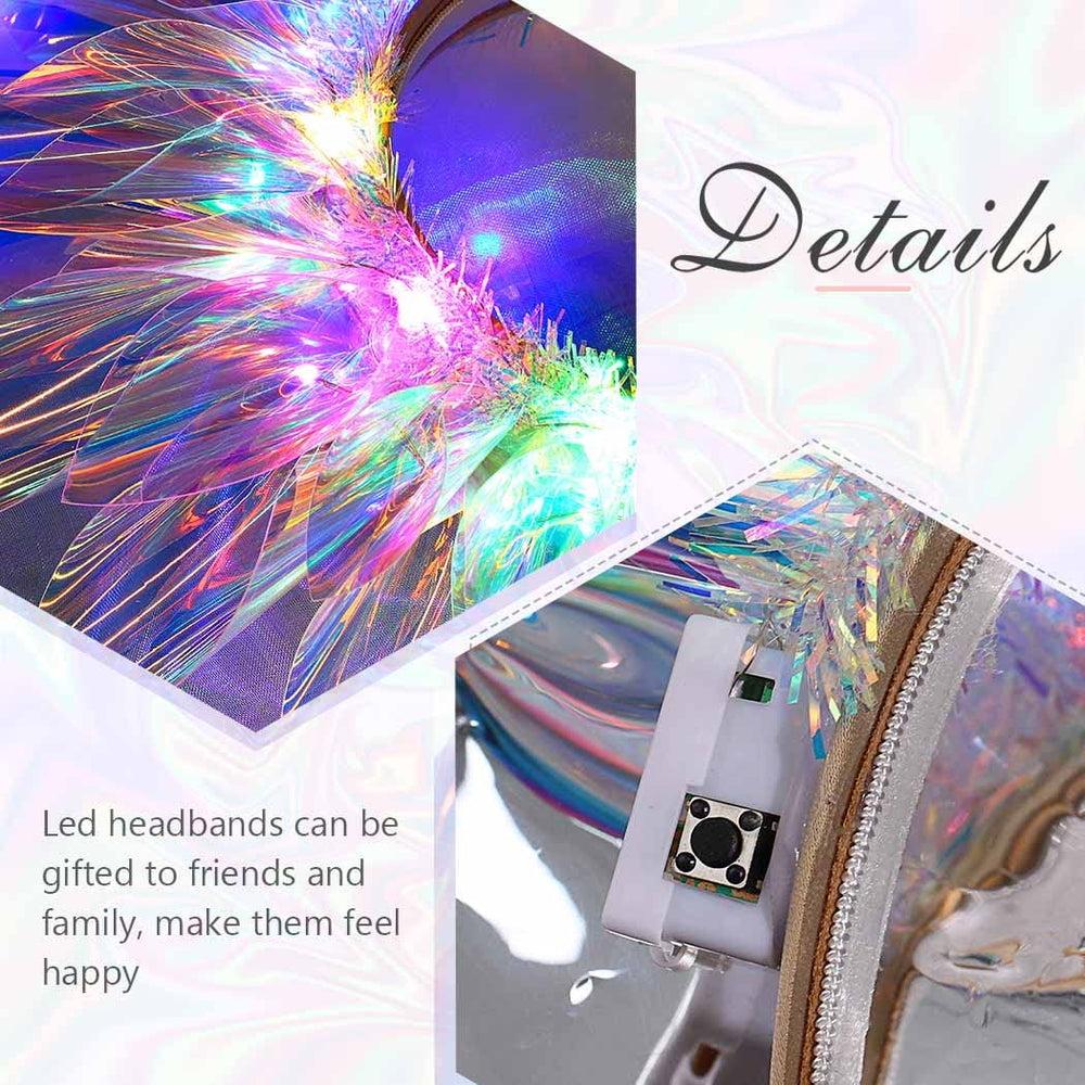 Parure lumineuse EARENT look vivant et colore pour soirees et clubs
