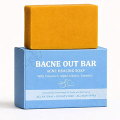 PARWENE Bacne Out Bar montre sa mousse luxueuse pour exfoliation douce et hydratation légère.