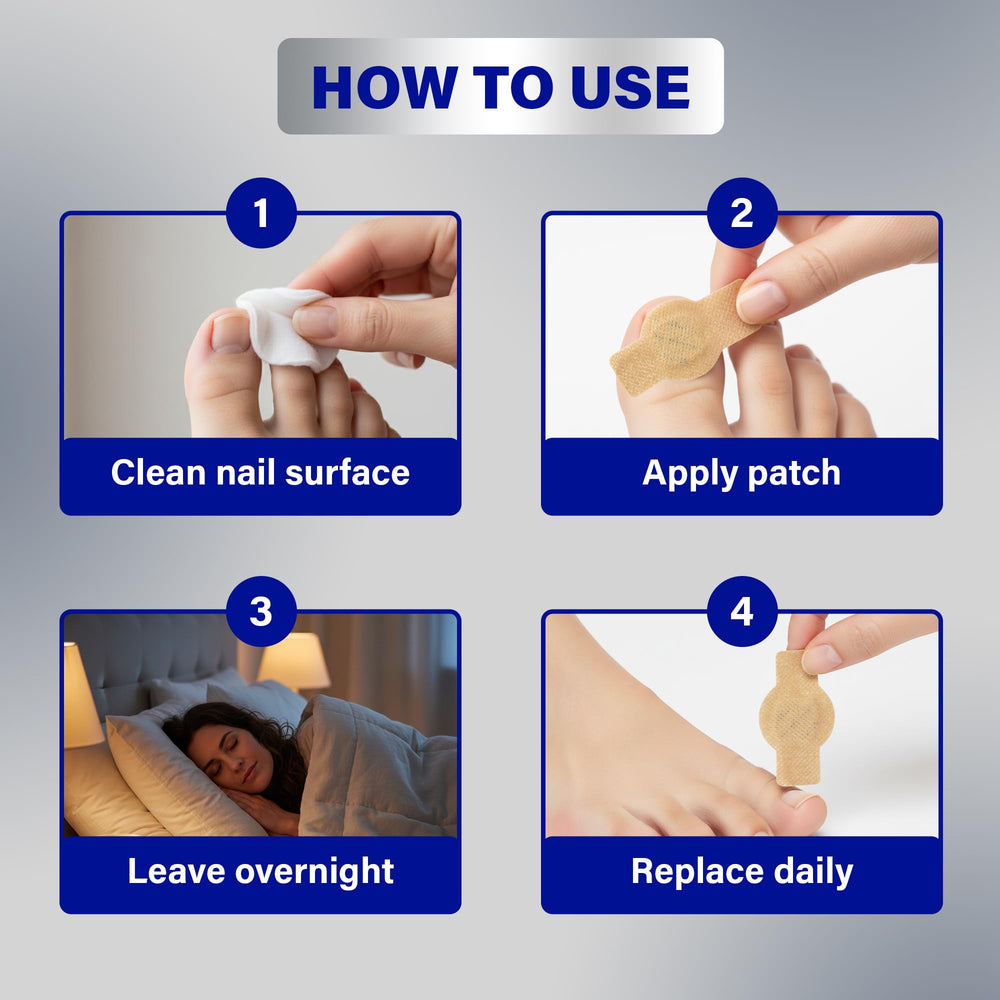 Patchs Ongles Fongiques: renouveau visuel des ongles, surface lisse