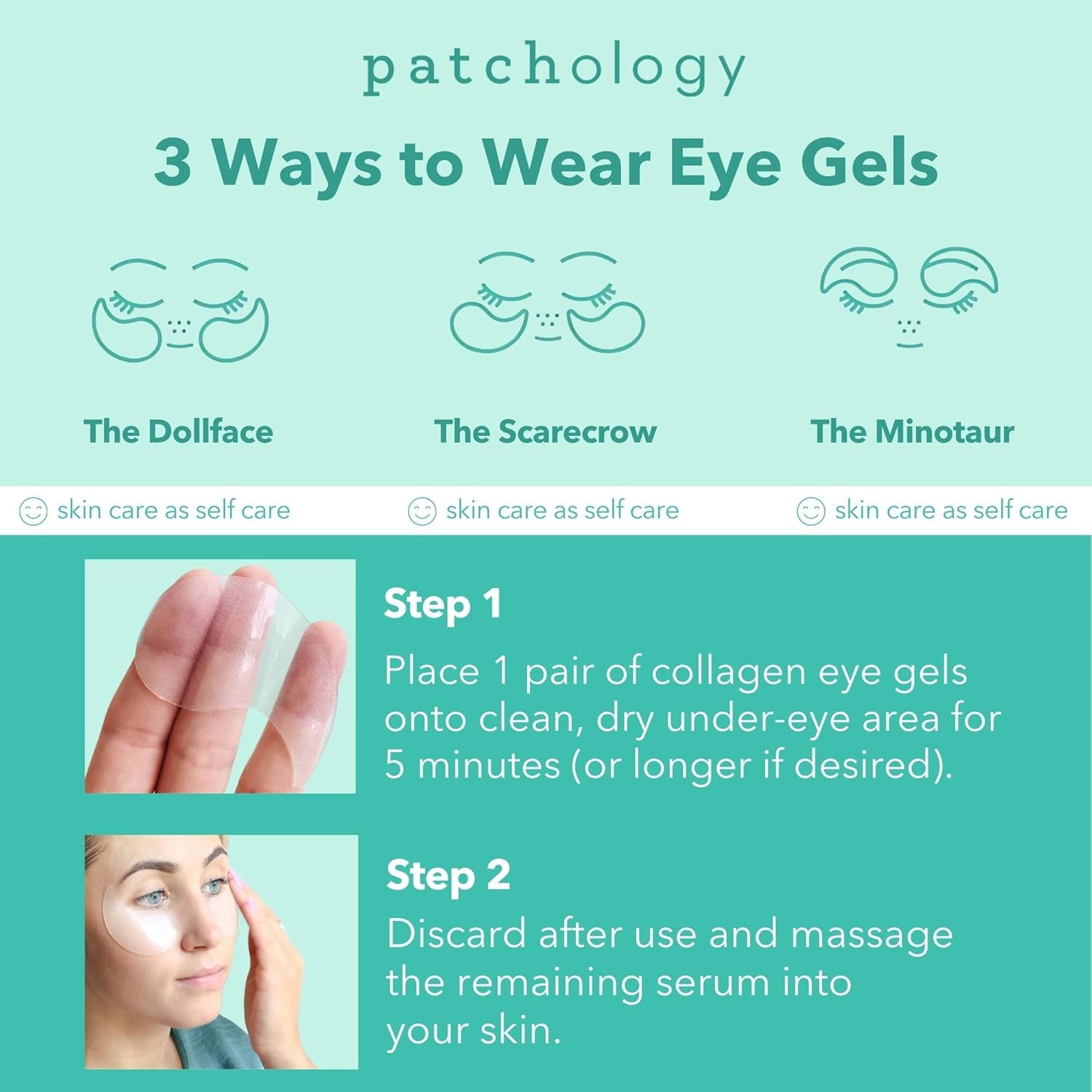 Patchology 30 Paires Gels Yeux: emballage pratique et soin quotidien.