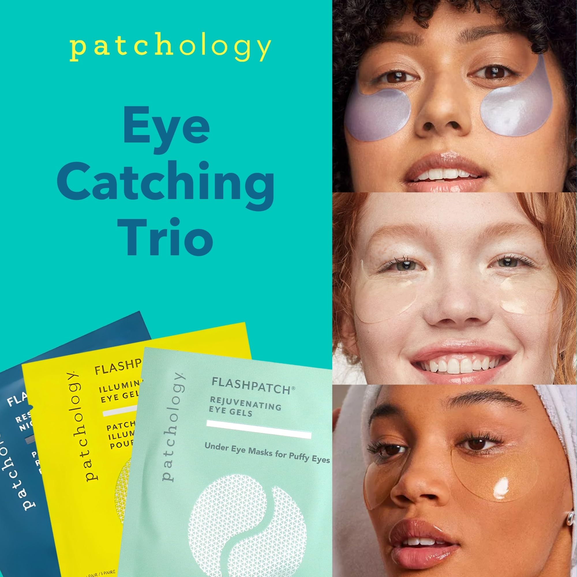 Patchology masque yeux centella asiatica vitamine C pour atténuer la fatigue