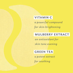 Patchologie caféine hydrogel pour yeux, effet réveillant.