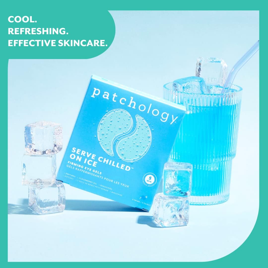 Patchology produit portable, idéal voyage pour soins express des yeux.